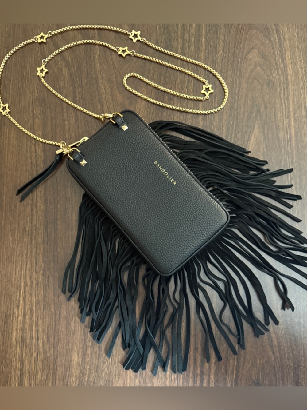 Bandolier Fringe Expanded Pouch with Bandolier Millie Star Crossbody Strap - Picture 2 of 16